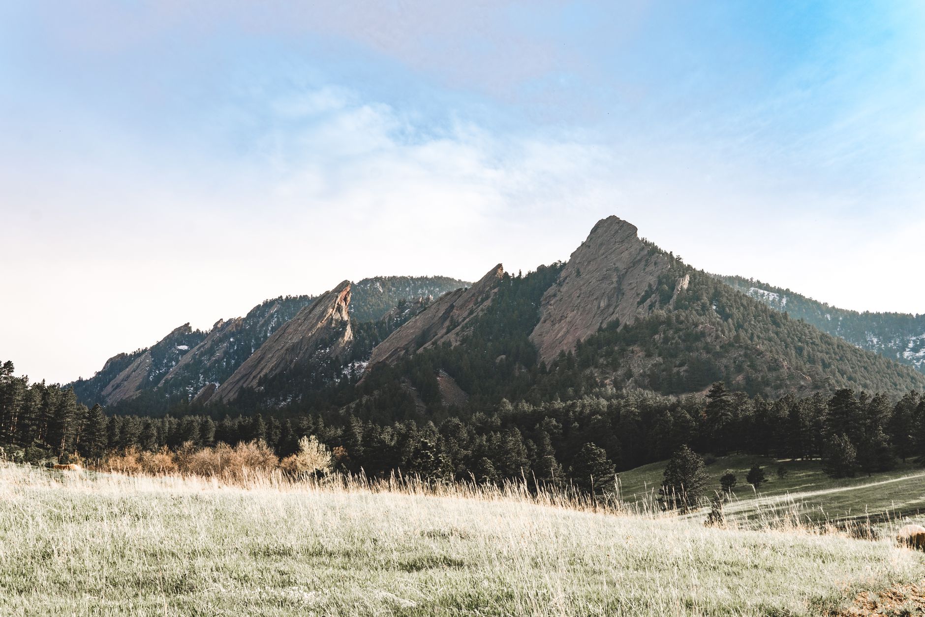 Flatirons mountains Colorado landscape